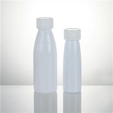 زجاجة PET بيضاء رفيعة للسائل الفموي