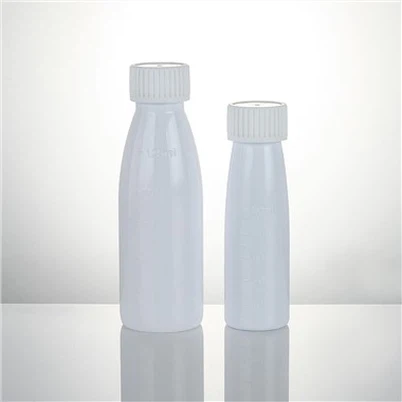 زجاجة PET بيضاء رفيعة للسائل الفموي